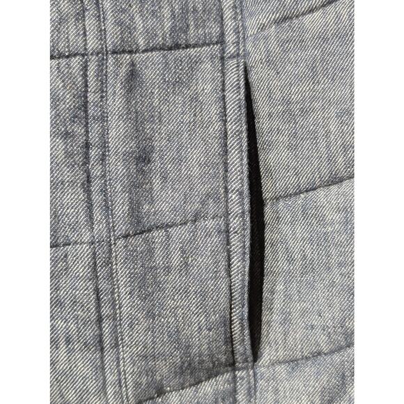 Christopher & Banks Front Zip Puff Denim Look Vest Womens' Size M - Picture 7 of 11